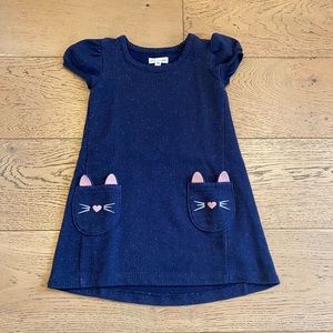 Sparkly Navy Kitty Dress